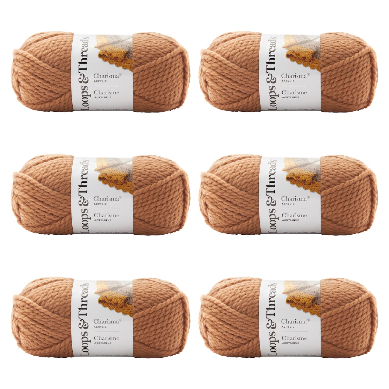 6 Pack: Charisma® Yarn by Loops & Threads®